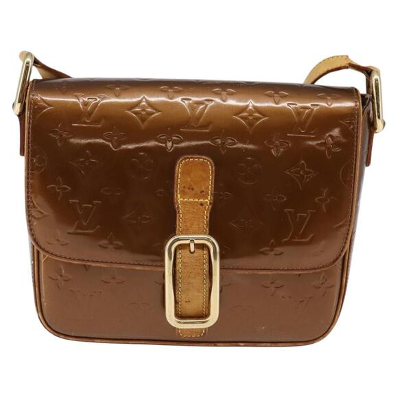 LOUIS VUITTON Monogram Vernis Christie GM Shoulder Bag Bronze M91107 - Picture 2 of 13